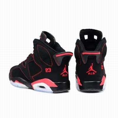 chaussure jordan noir et rouge